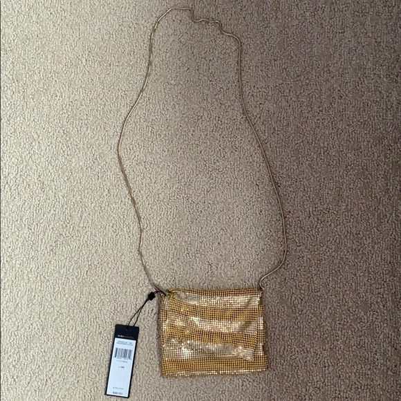 BCBGMaxAzria Handbags - NEW BCBG Max Azria Gold Crossbody Bag